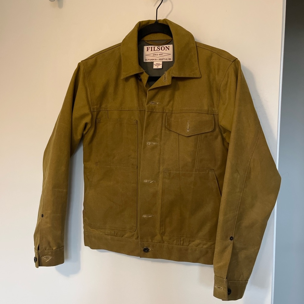 Filson Men's Tincloth Short Lined Cruiser Jacket